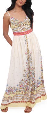 Petal & Pup Caelia Print Sleeveless Maxi Dress