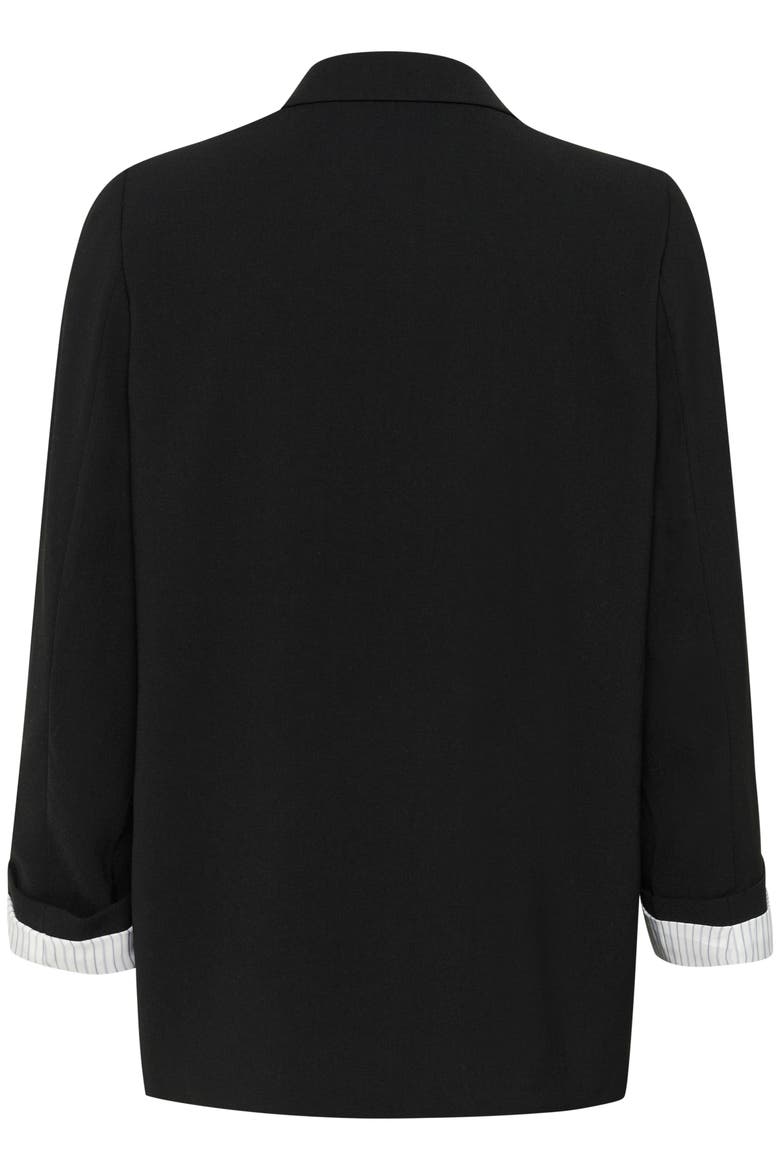 SLShirley Regular Fit Notch Lapel Blazer, Alternate, color, Black