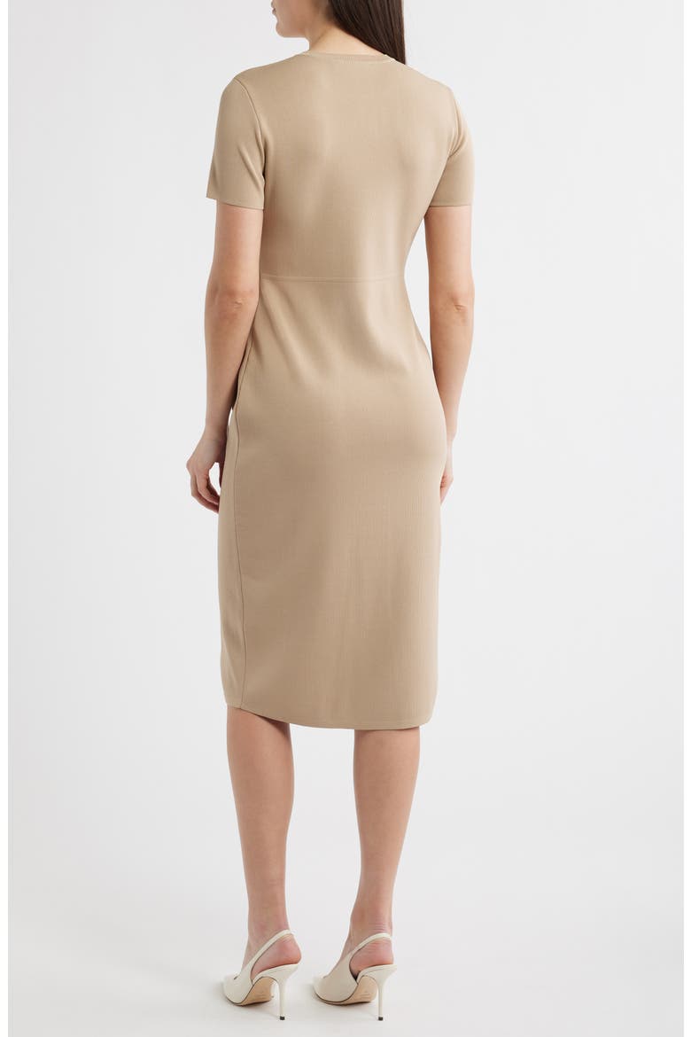 Fitted Midi Sweater Dress, Alternate, color, OATMEAL