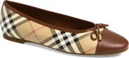 Burberry Highgate Ballerina Check Flat