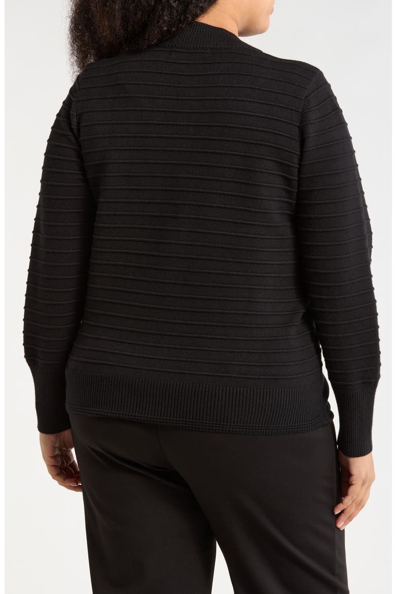 Mason Zip Cardigan, Alternate, color, BLACK