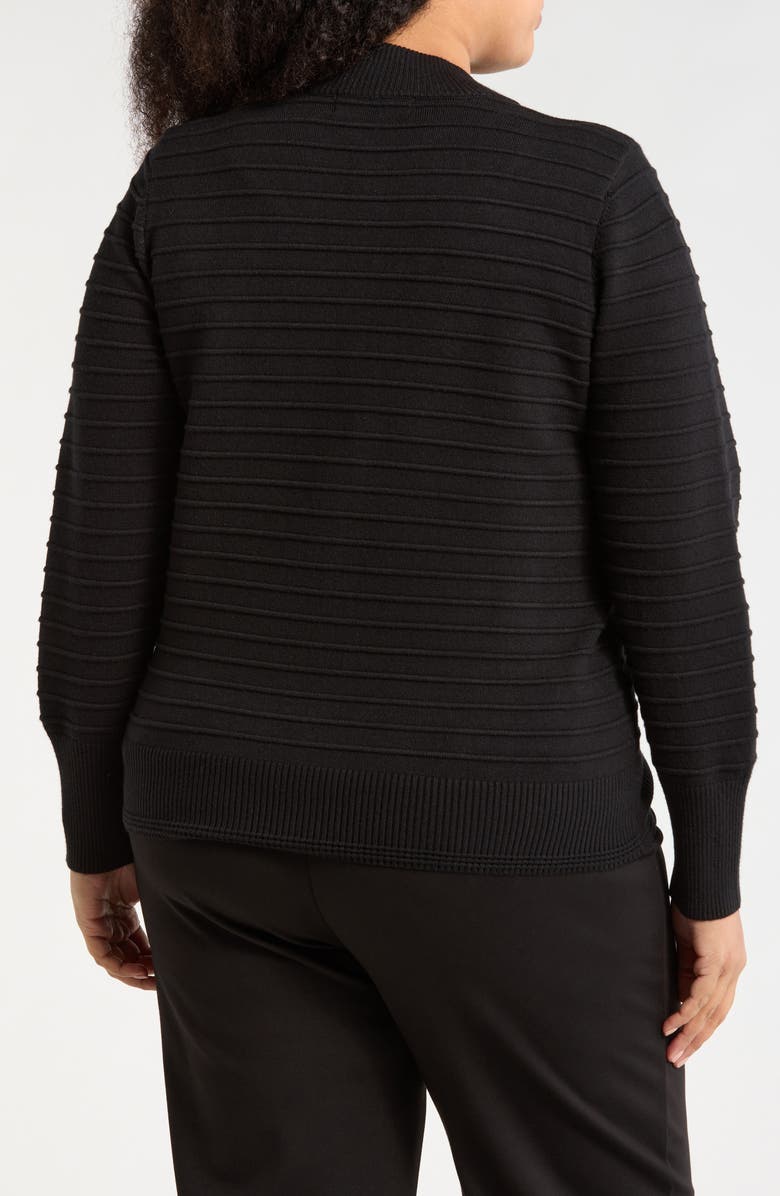 BY DESIGN Mason Zip Cardigan, Alternate, color, Black