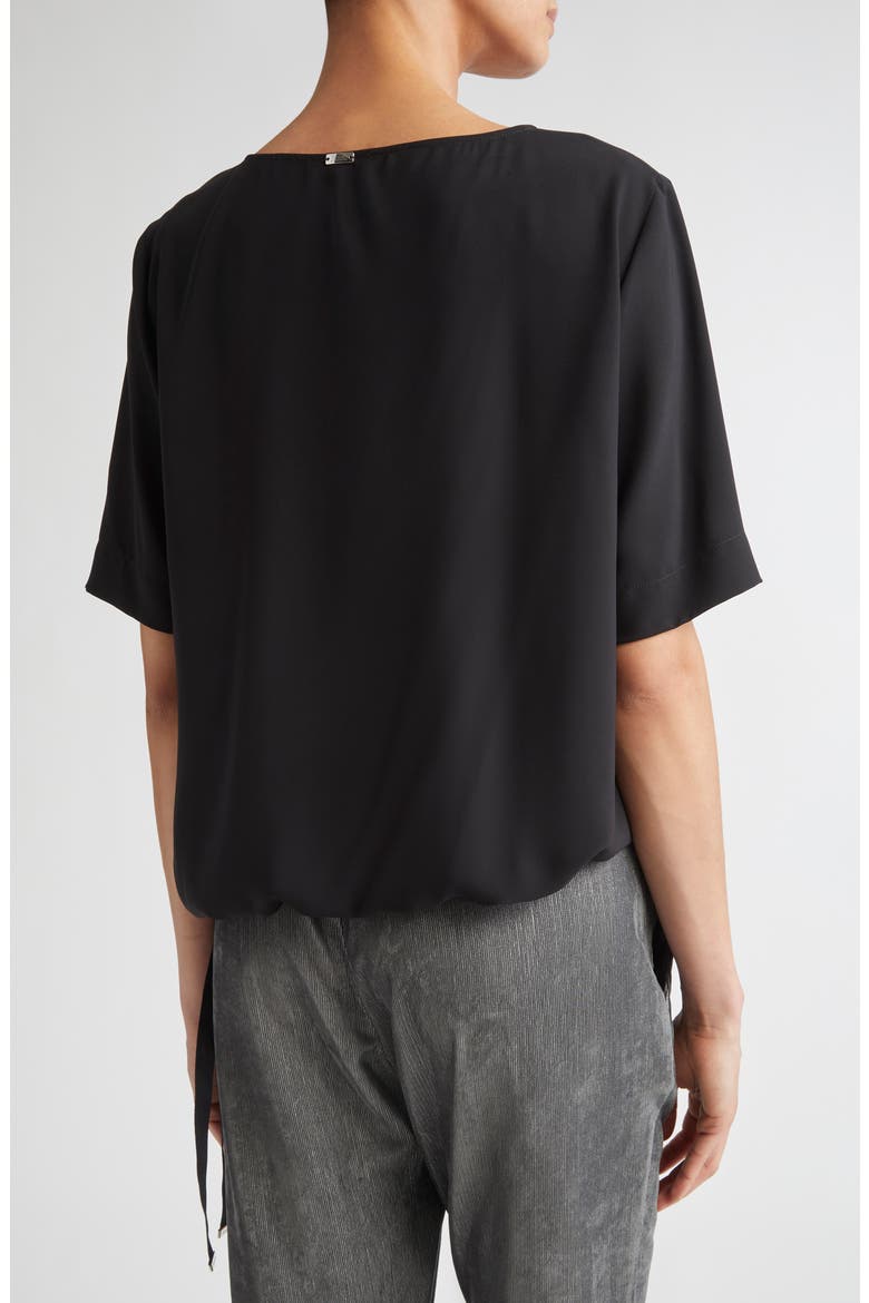 Drawstring Hem T-Shirt, Alternate, color, BLACK