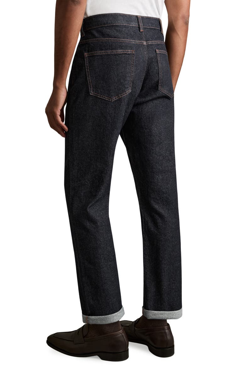 Bishopsgate Straight Leg Jeans, Alternate, color, RAW INDIGO