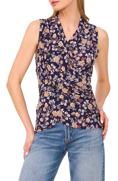 Shop Vince Camuto Floral Crossover Wrap Front Tank
