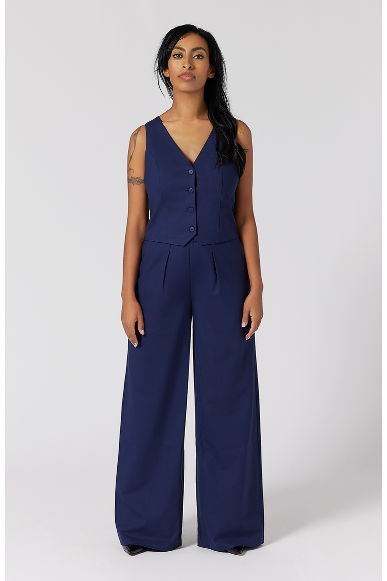The Wool Vest, Alternate, color, Indigo