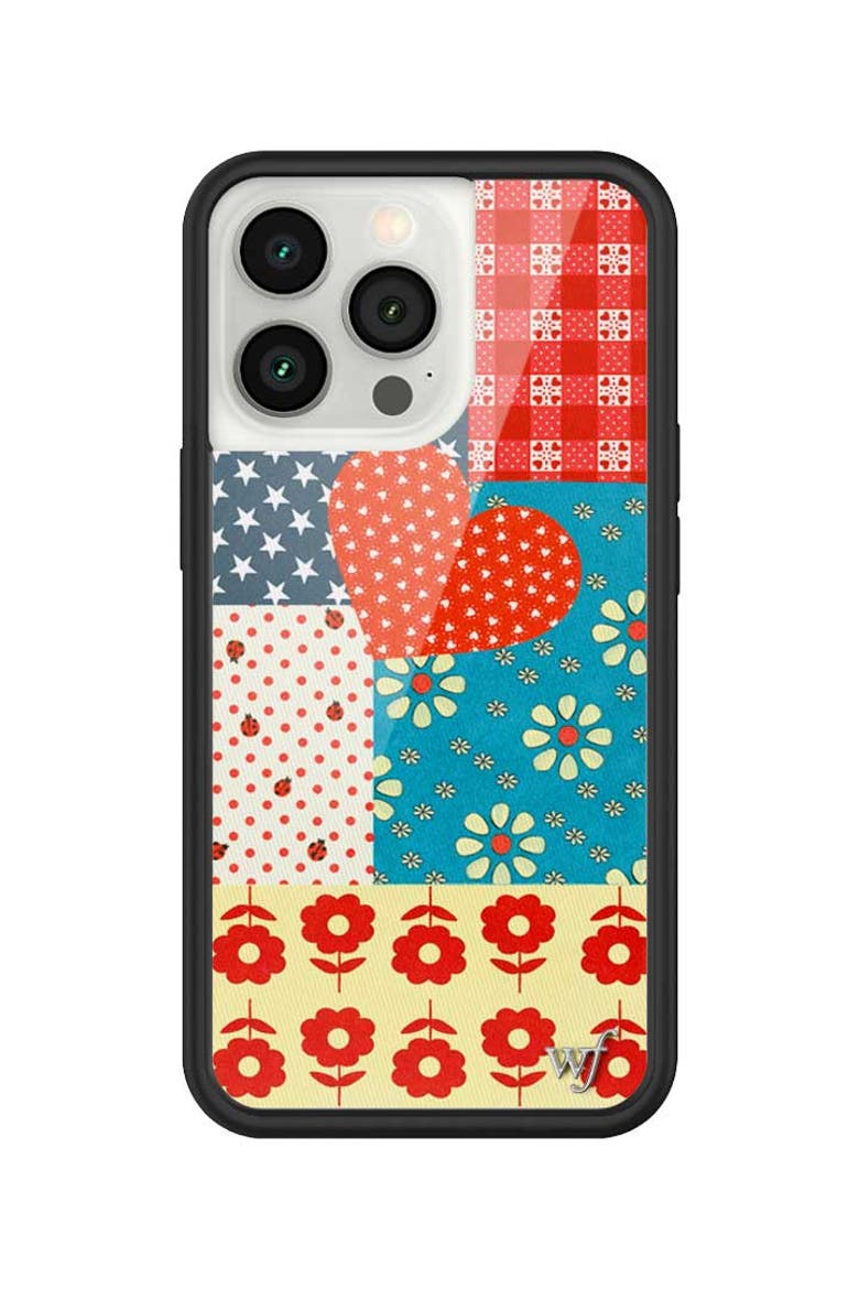 Flower Patch iPhone Case, Main, color, Red