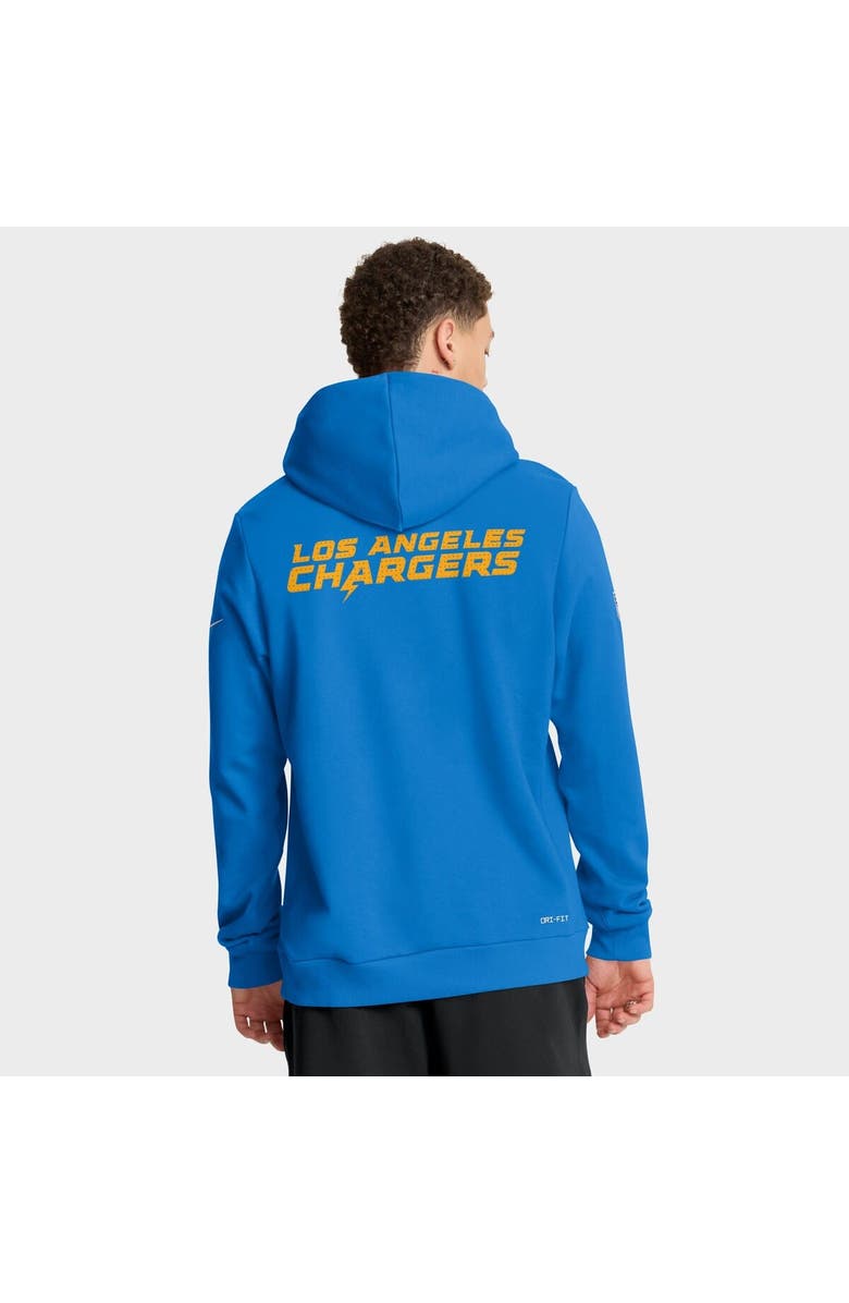 Nike Men's Nike Powder Blue Los Angeles Chargers Sideline Standard Issue Initial Home Dri-FIT Hoodie, Alternate, color, Powder Blue