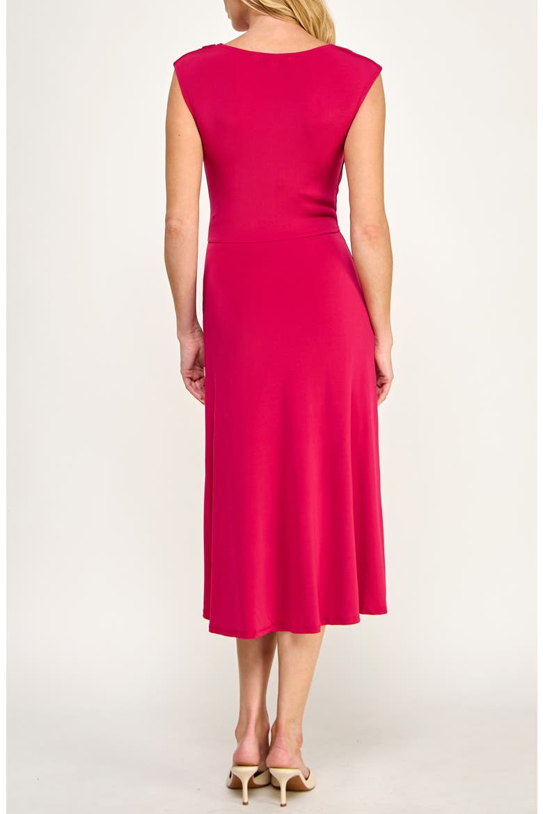 Cowl Neck Midi Dress, Alternate, color, CHERRIES JUBILEE