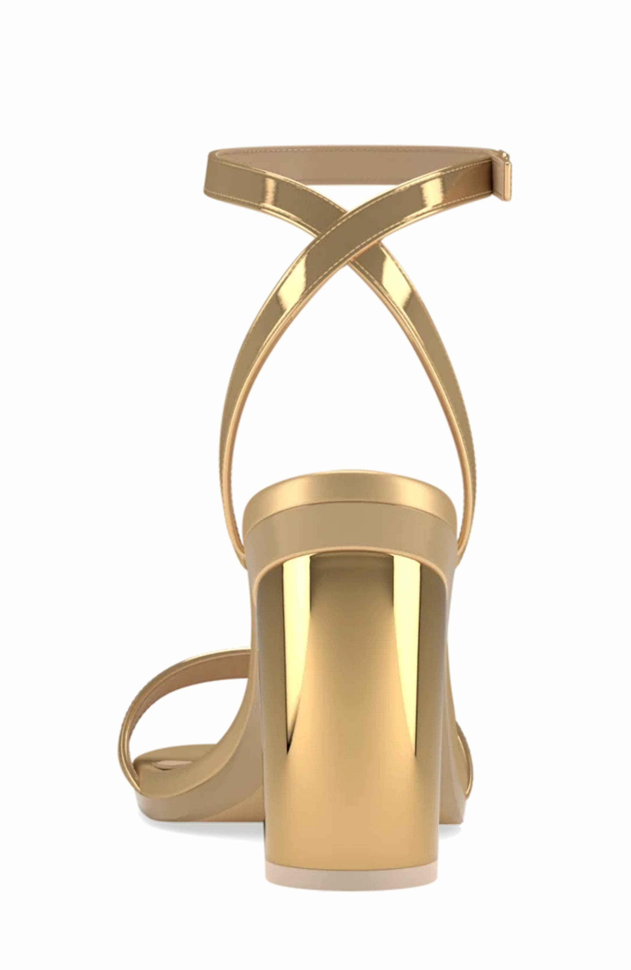 Pashion Footwear The Brenna 4" Block, Alternate, color, Gold