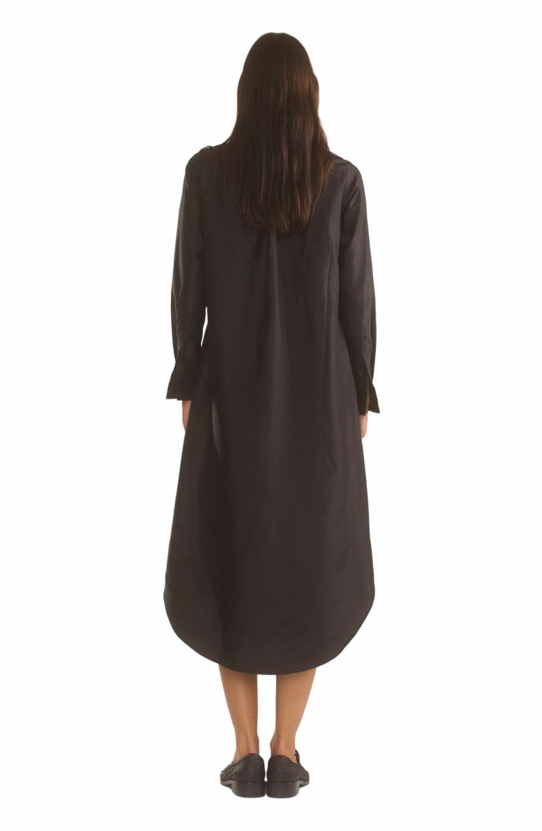 Cynthia Rowley Undercover Silk Taffeta Shirt Dress, Alternate, color, 