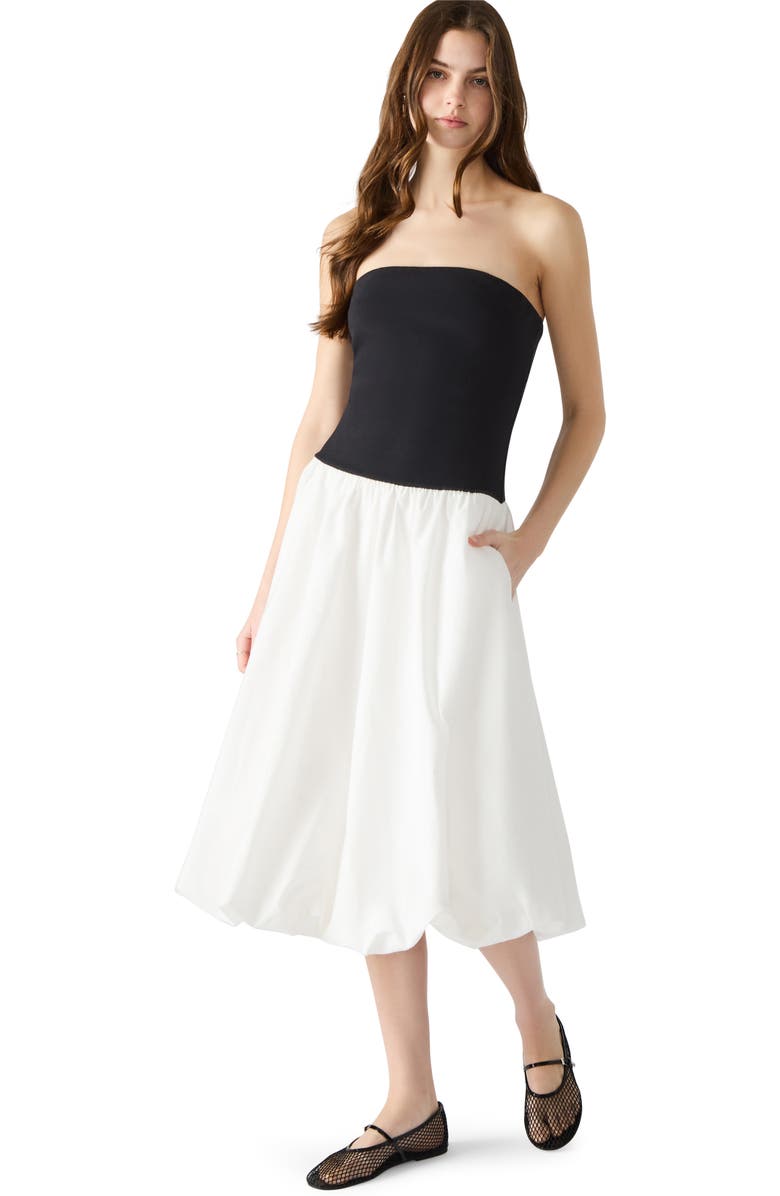 Steve Madden Oliver Strapless Cotton Sundress, Alternate, color, Antique