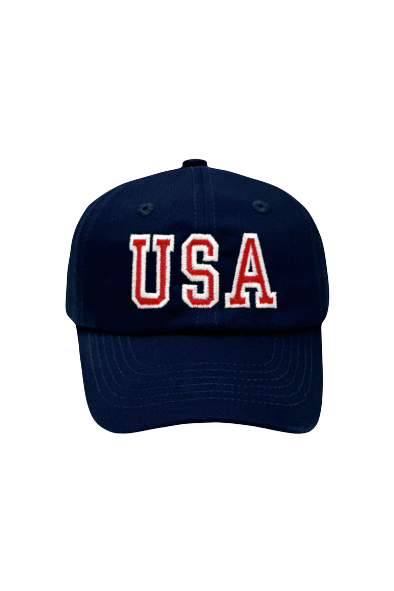 USA Twill Baseball Hat, Main, color, Navy Blue