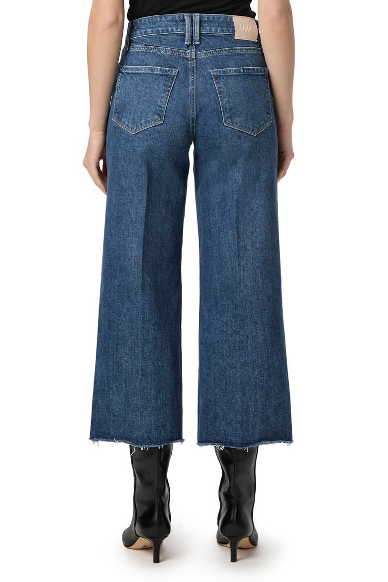 Anessa Raw Hem Wide Leg Crop Jeans, Alternate, color, BOOGIE