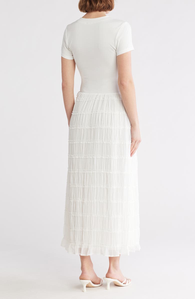 Lush Mixed Media Frill Maxi Dress, Alternate, color,