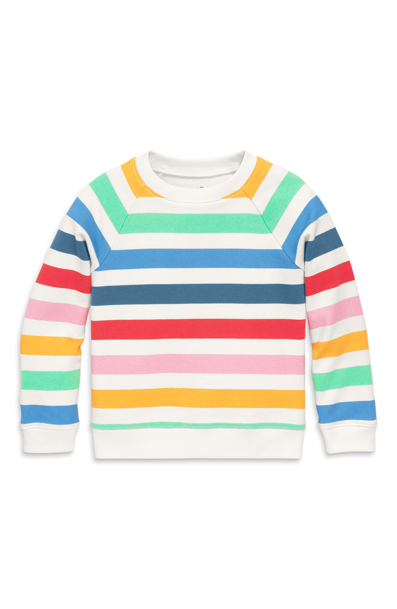 Primary Kids Sweatshirt In Candy Stripe, Main, color, Ivory Candy Stripe