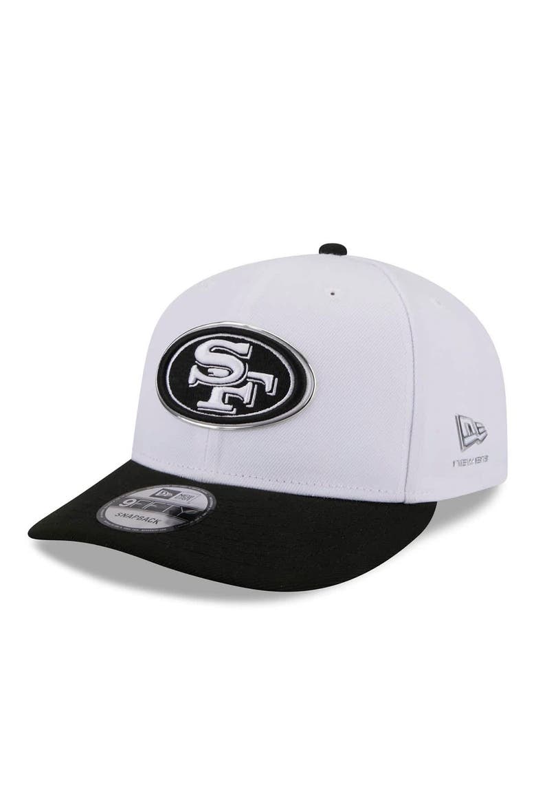Men's New Era  White/Black San Francisco 49ers 2026 NFL Draft Pre-Curved 9FIFTY Snapback Hat, Main, color, White