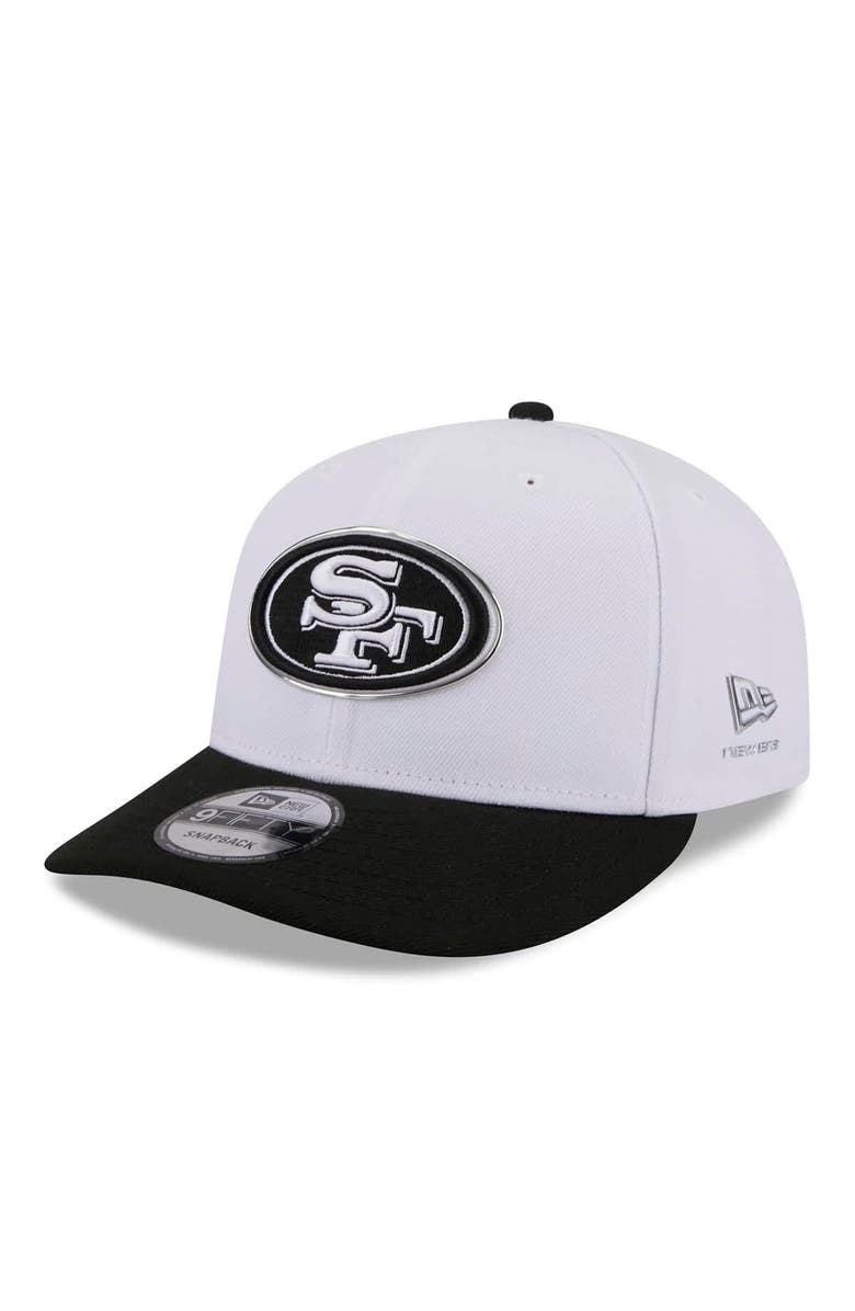 New Era Men's New Era  White/Black San Francisco 49ers 2026 NFL Draft Pre-Curved 9FIFTY Snapback Hat, Main, color, White