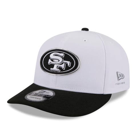 Men's New Era  White/Black San Francisco 49ers 2026 NFL Draft Pre-Curved 9FIFTY Snapback Hat
