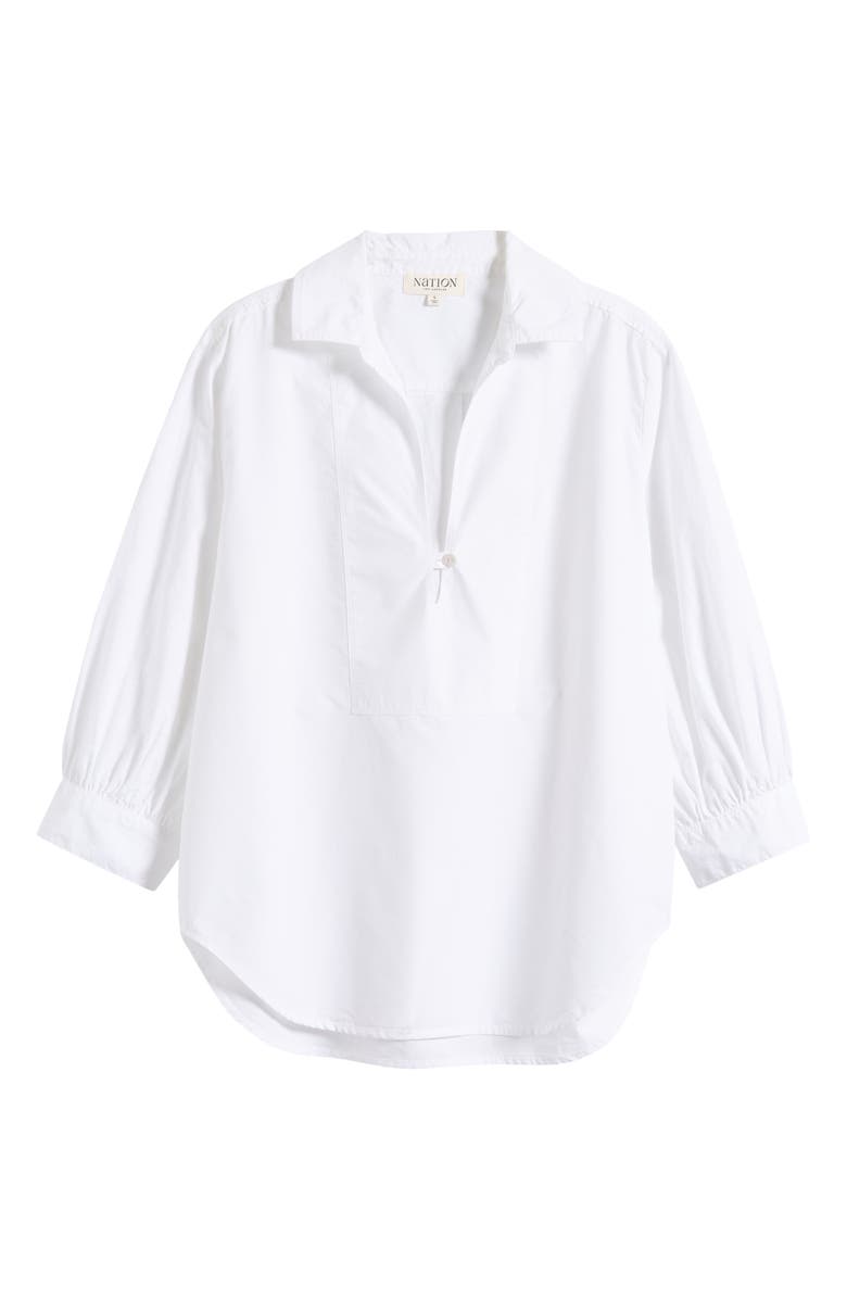 Nation LTD Everlee Pima Cotton Popover Top, Alternate, color,
