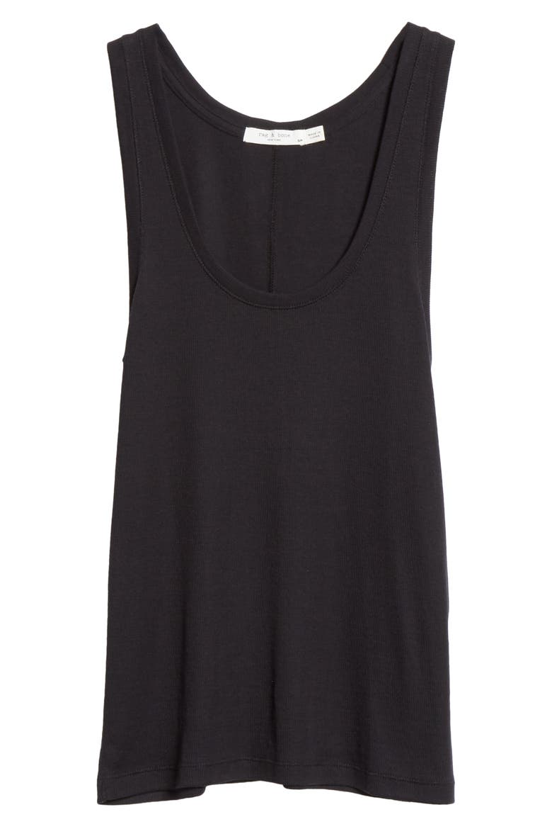 Kari Rib Tank, Alternate, color, BLACK