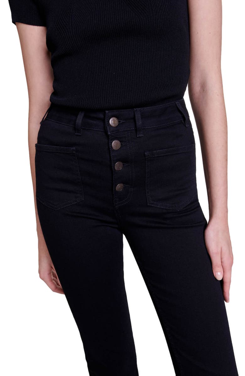 maje Flared jeans, Alternate, color, 