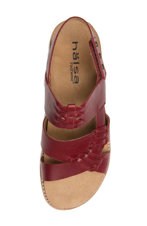 Halsa Footwear Hälsa Footwear Bella Slingback Sandal In Dark Red
