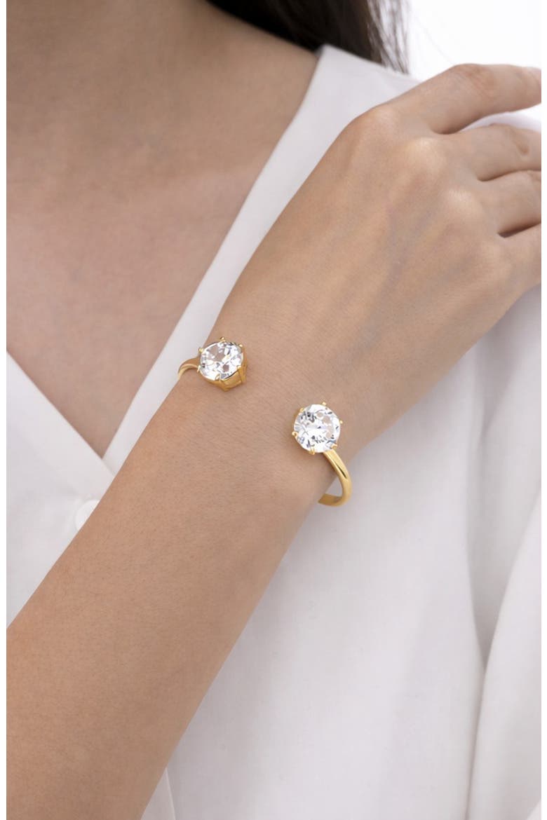 Mae Cuff Bracelet, Alternate, color, GOLD
