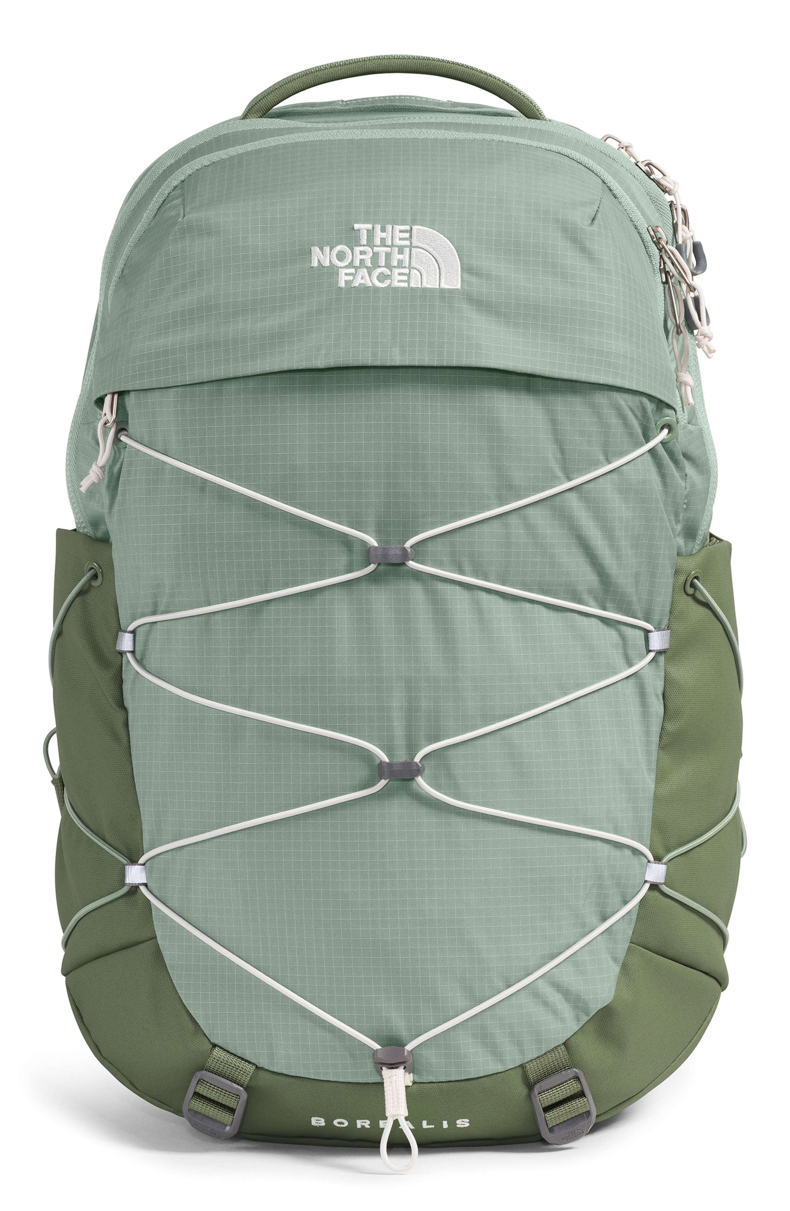 Borealis Water Repellent Backpack, Main, color, SLATE MOSS/ BARK MIST