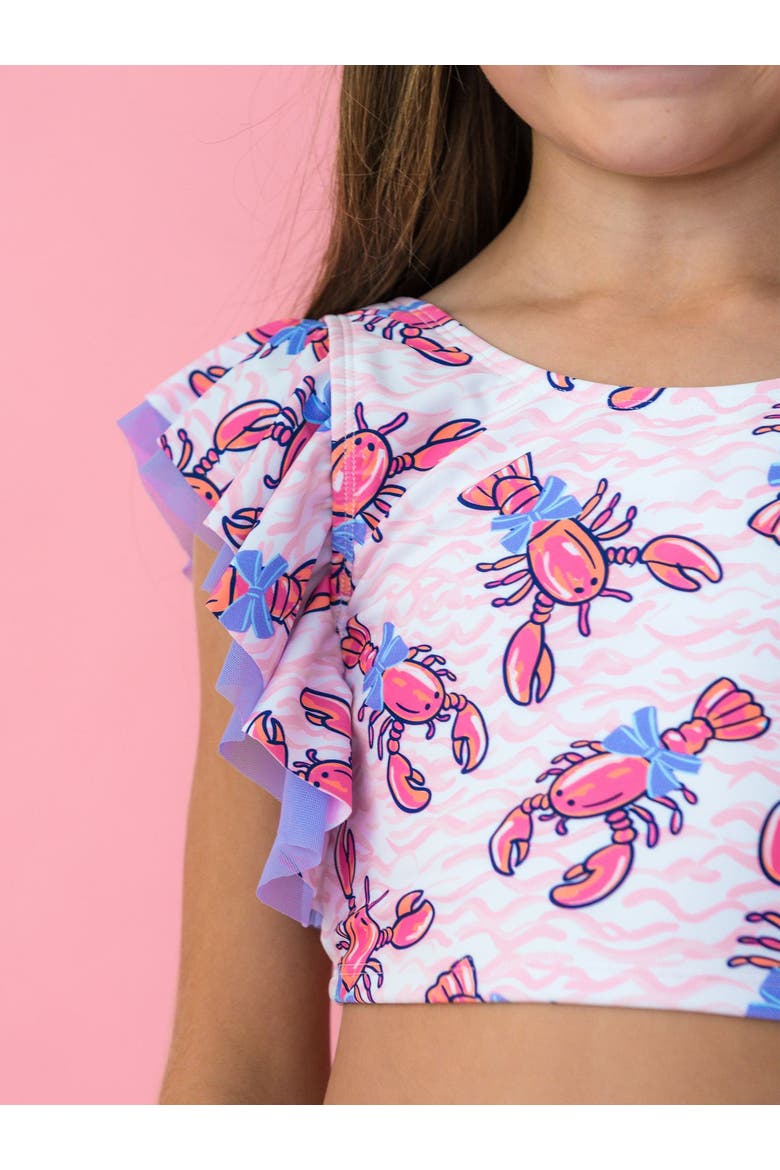 Butterfly Tankini 2-Piece Swimsuit, Alternate, color, Pink Lobster Lagoon