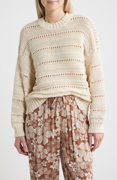 Neon Isles Cotton Blend Sweater