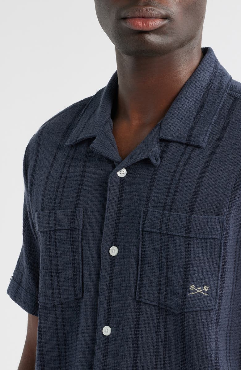 DARK SEAS Castillo Cotton Dobby Camp Shirt, Alternate, color, Slate