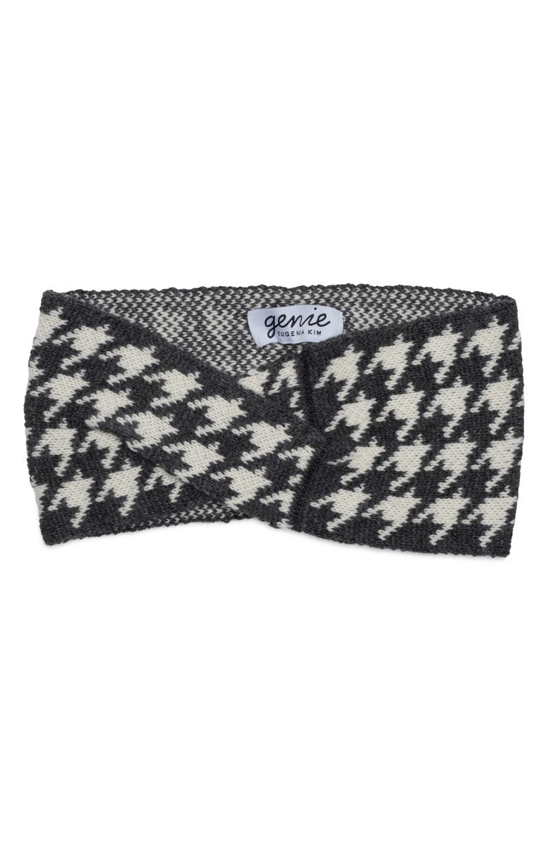 Eugenia Kim Rosalind Houndstooth Head Wrap, Main, color, 