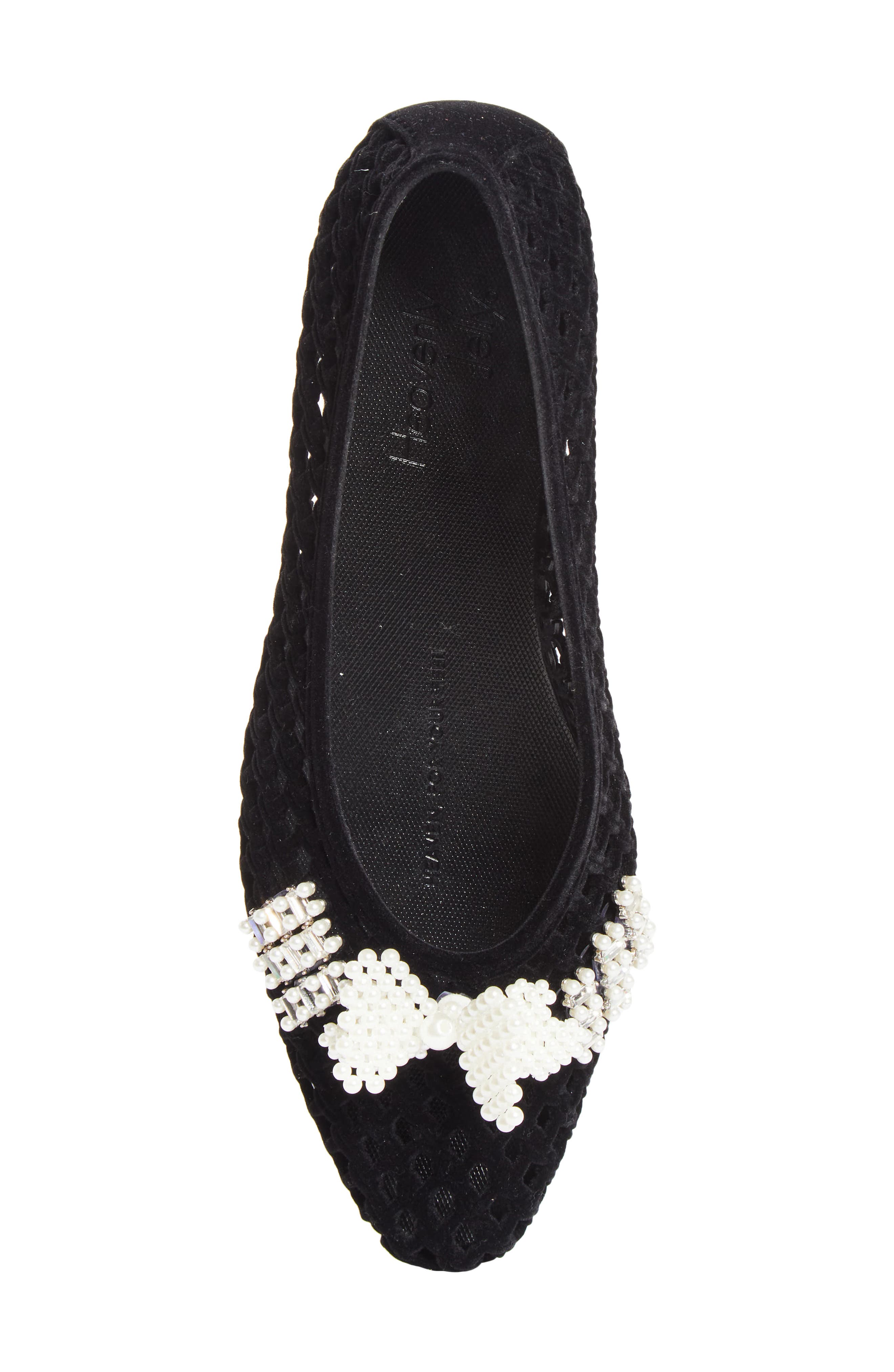 Plush Jelly Ballet Flat, Alternate, color, BLACK