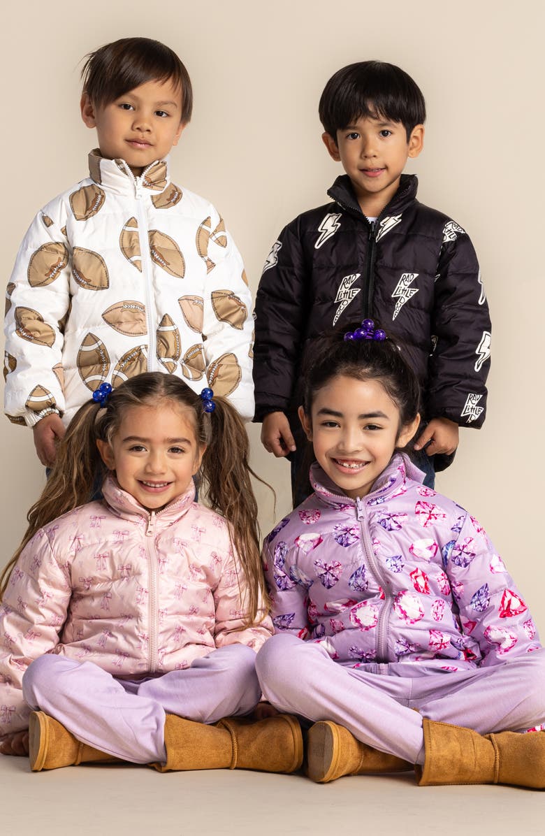 CALONIE Kids' Blake Reversible Down Puffer Jacket, Alternate, color, Black