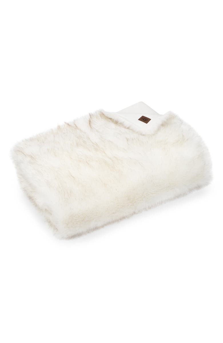 UGG<sup>®</sup> Blizzard Faux Fur Blanket, Main, color, 