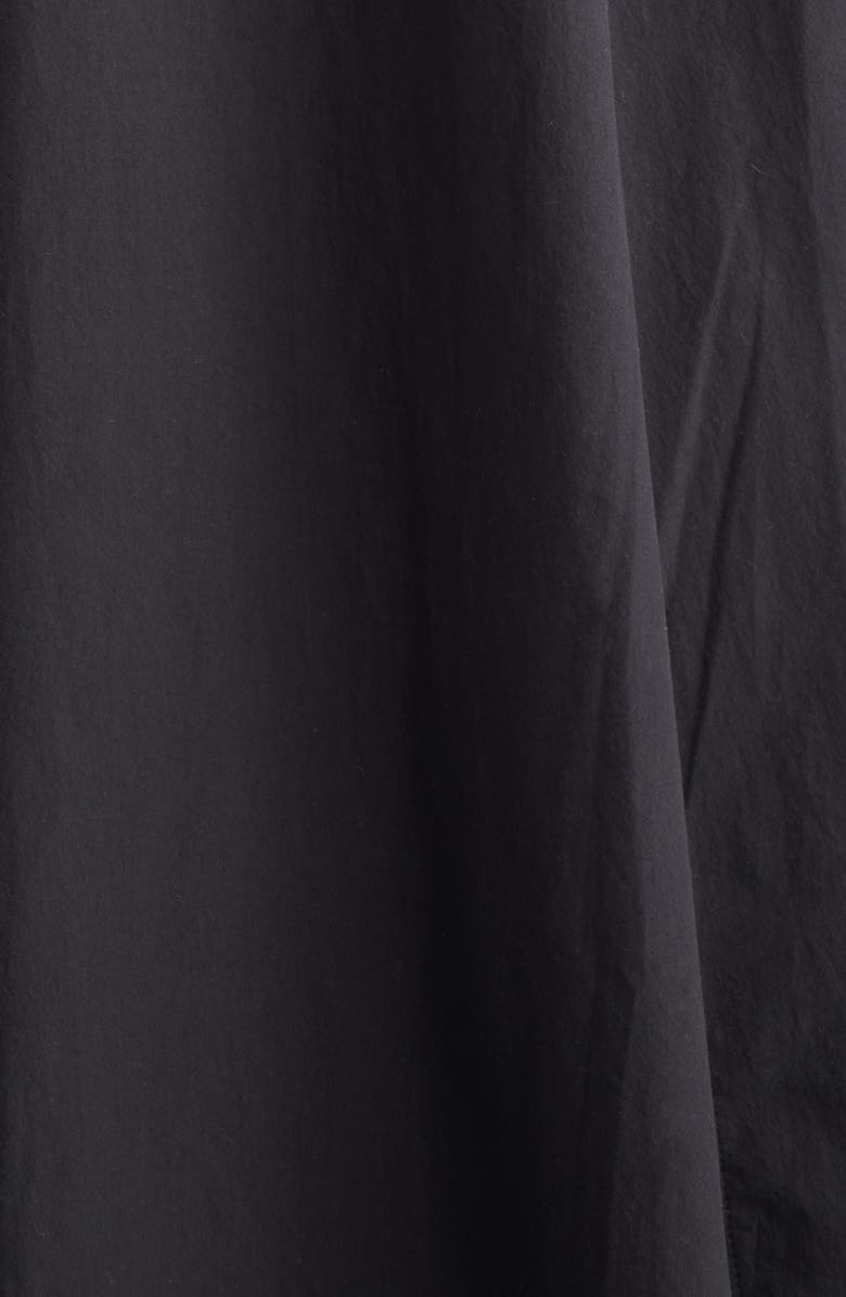 KÚR Lamp Shade Organic Cotton Trapeze Dress, Alternate, color, Black