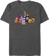 Mickey & Friends Men's Mickey & Friends Halloween Group Shot T-Shirt