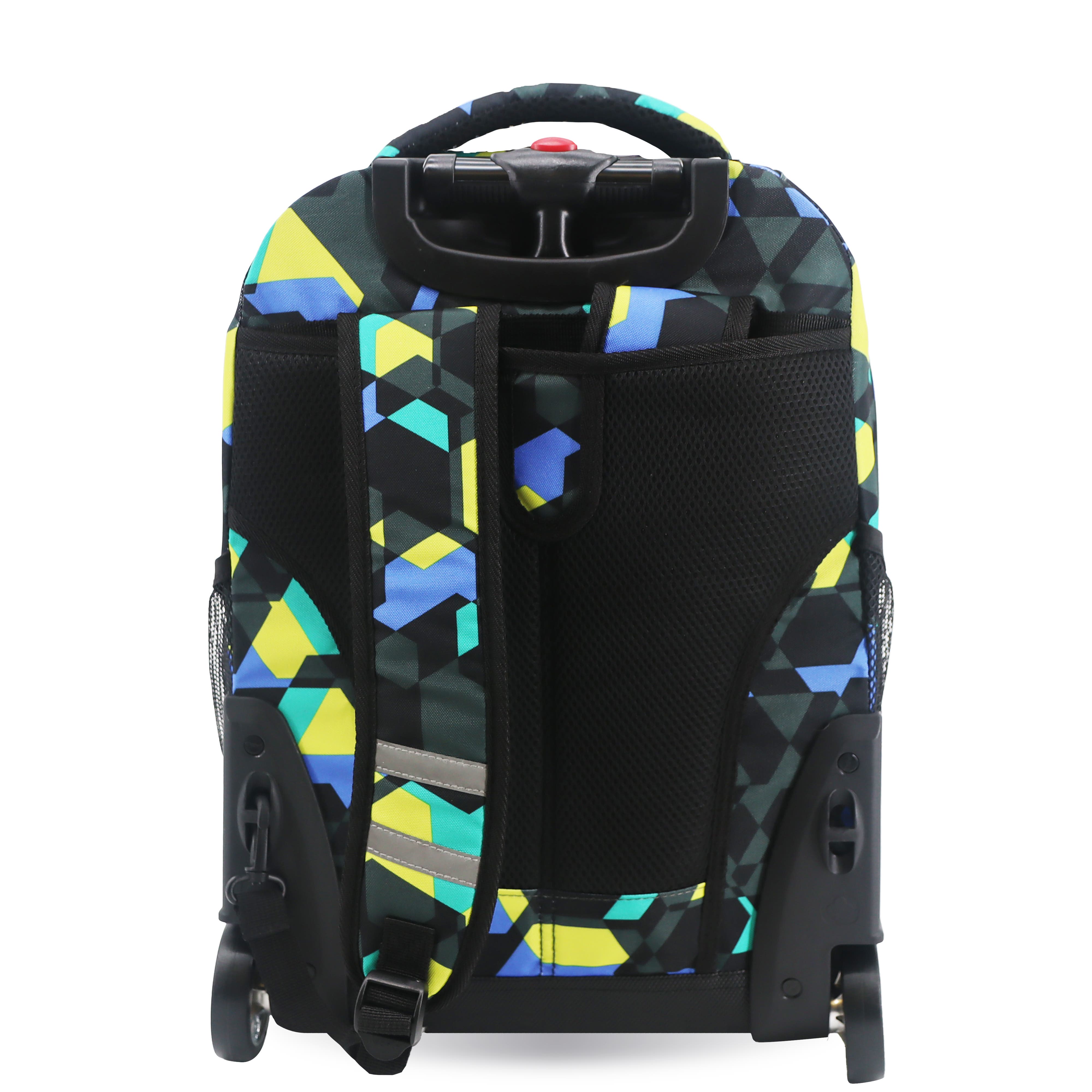 J World Sunrise 18" Kids Rolling Backpack, Alternate, color, Cubes