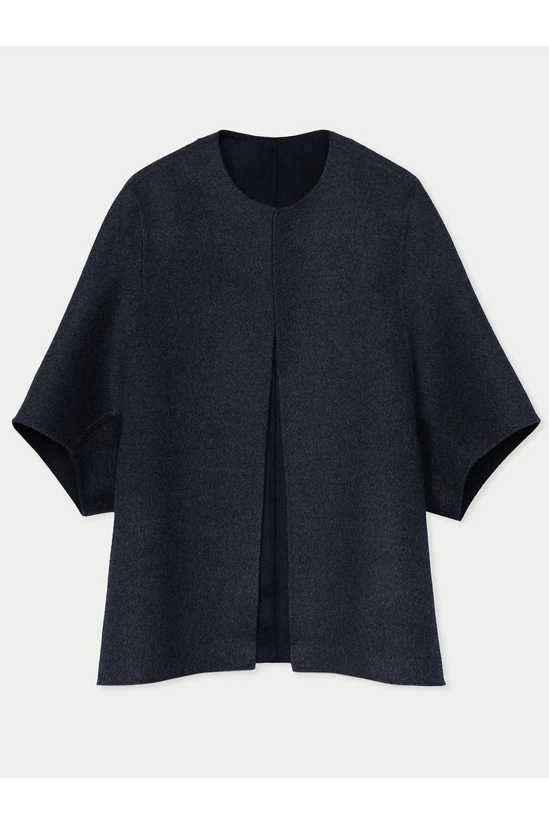Cashmere Poncho Jacket, Main, color, black