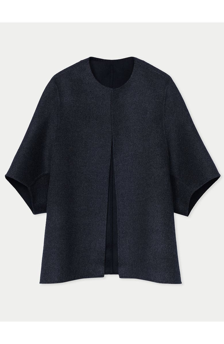 Gobi Cashmere Cashmere Poncho Jacket, Alternate, color, Black