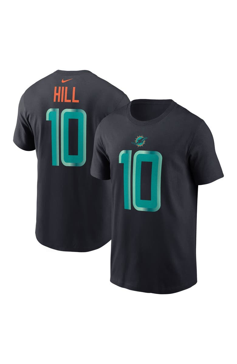 Nike Men's Nike Tyreek Hill Pitch Blue Miami Dolphins 2025 Rivalries Collection Player Name & Number T-Shirt, Main, color, Navy