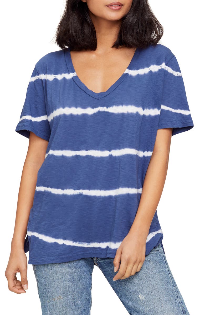 Michael Stars Rosie V-Neck Boyfriend Tee, Main, color, 