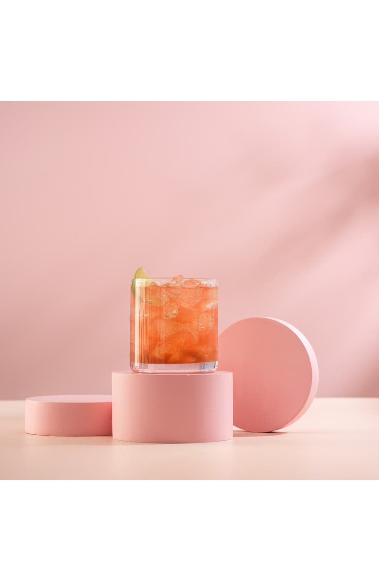 JoyJolt 20-Piece Elle Fluted Glass Set, Alternate, color, Clear