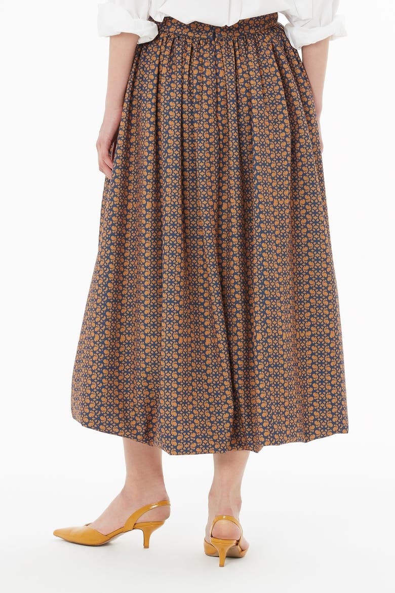Balloon Midi Skirt with Logo Pattern Detail, Alternate, color, Multicolor