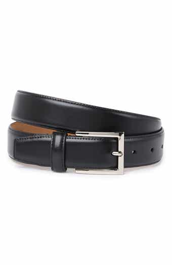 Cole Haan Feather Edge Leather Strap Belt