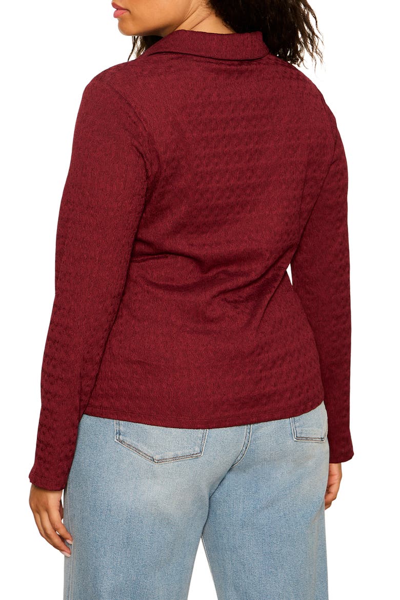Dreamer Textured Shirt, Alternate, color, BORDEAUX RED