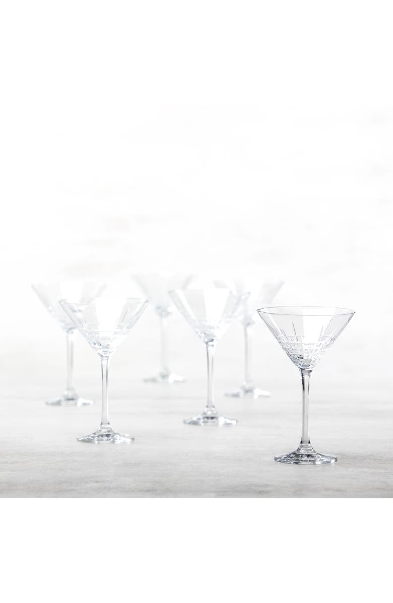 Zwiesel Glass Aberdeen Set of 6 Martini Glasses, Alternate, color, Clear