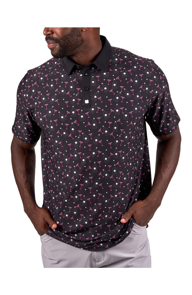 Black Clover Liquid Luck Polo, Main, color, Black