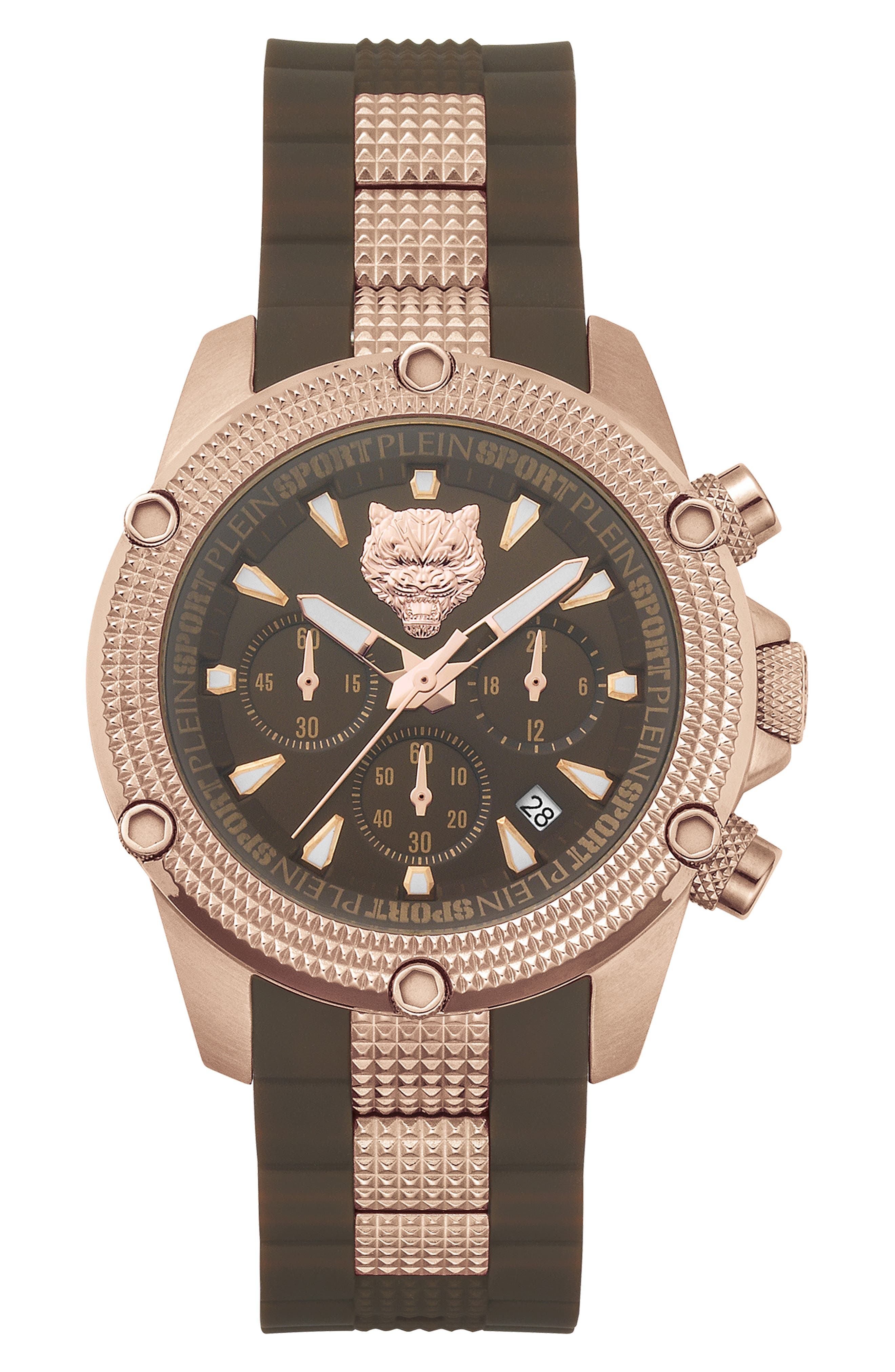 Hurricane Silicone Strap Watch, 44mm
